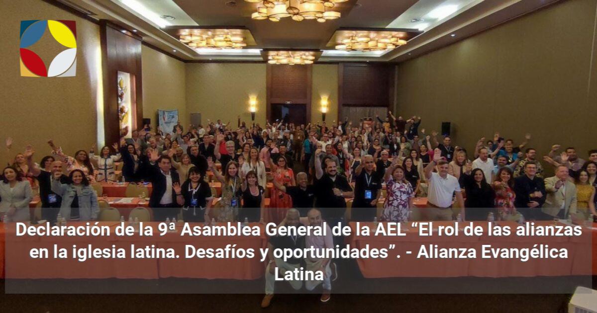 Declaraci N De La Asamblea General De La Ael El Rol De Las Alianzas