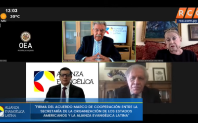 Histórica firma de acuerdo entre La Secretaría General de la Organización de los Estados Americanos y La Alianza Evangélica Latina
